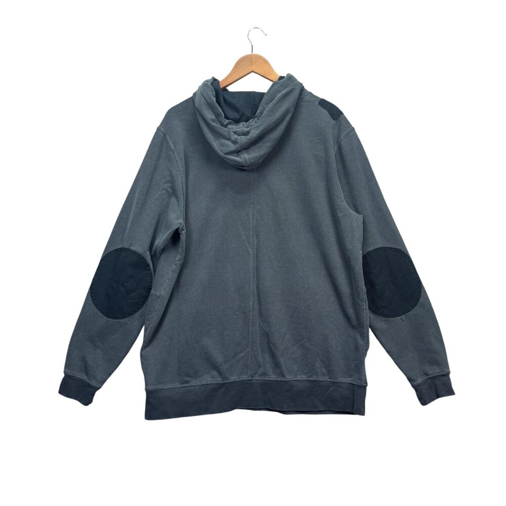 Harley Davidson Motorcycles Hoodie Large Gray Metal Clasp Winter Elbow Shirt L - Picture 2 of 7